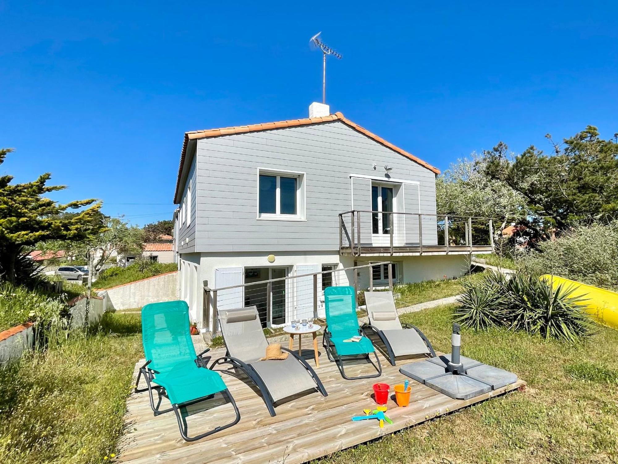 Maison Familiale Au Calme, Proche Plage, 9 Couchages, Terrasses, Wifi, Garage Velo - Bretignolles-Sur-Mer - Fr-1-231-203 Luaran gambar